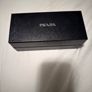 Prada Black Leather Men's Sunglasses Box